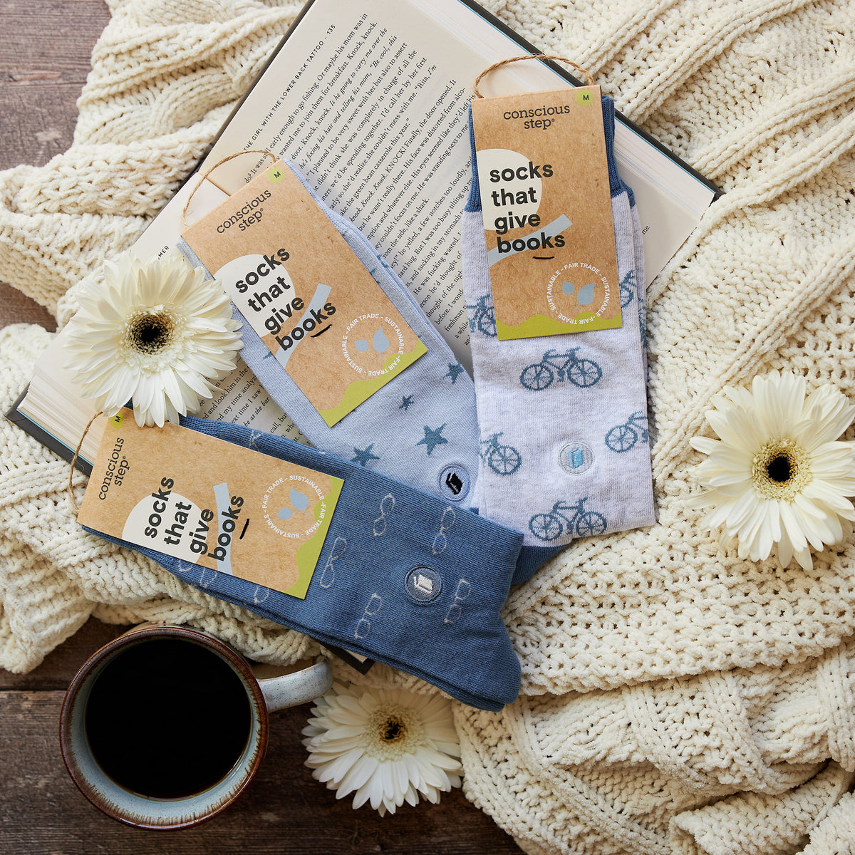 Socks that Give Books